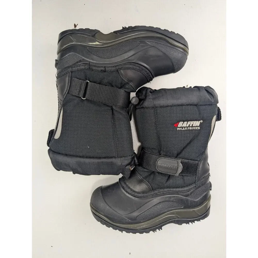 Baffin Mustang Polar Proven Youth 12 Black Winter Boots -40 degrees Waterproof